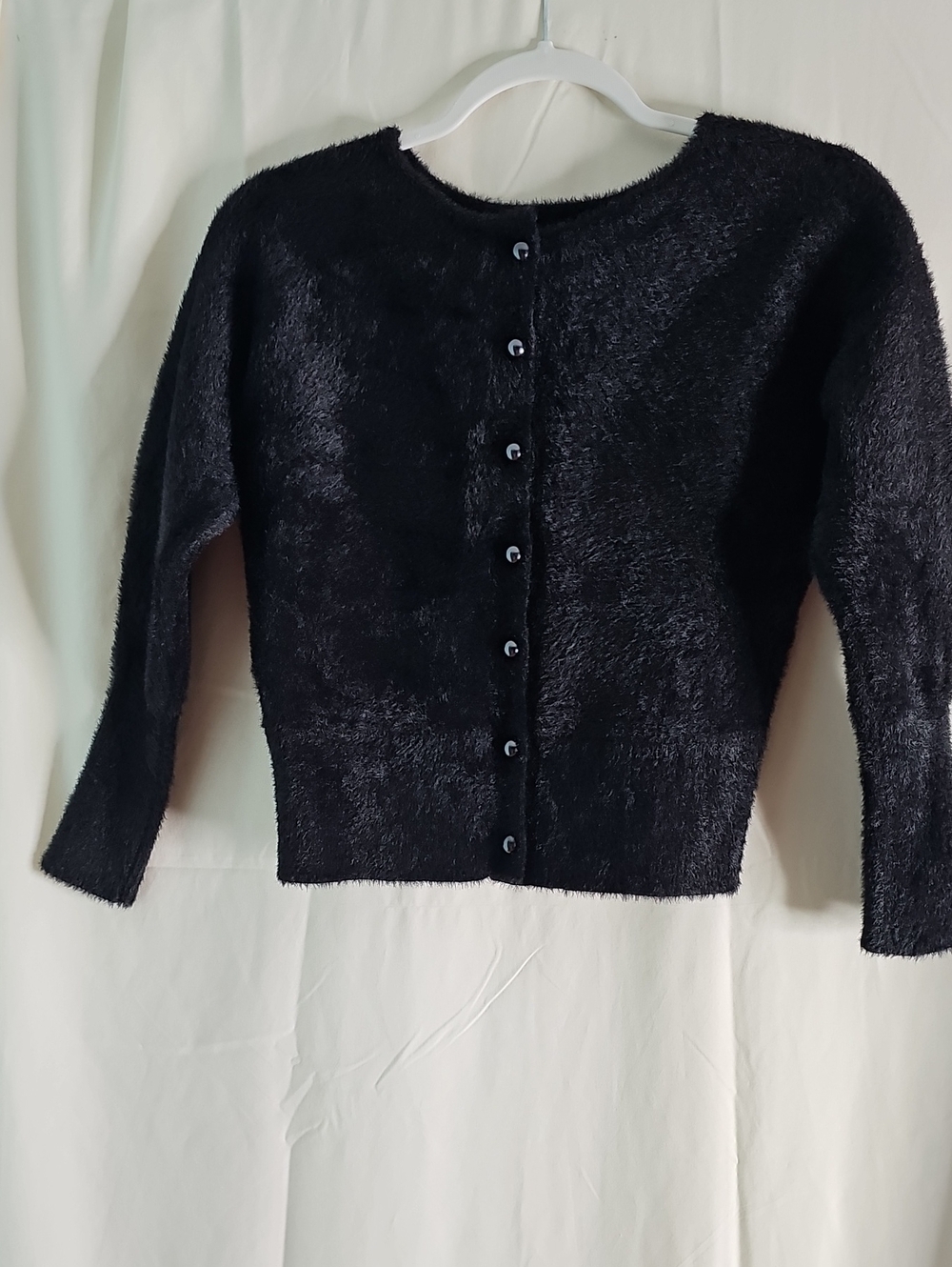 Joie Black Fuzzy Crewneck Sweater - Picture 2 of 7